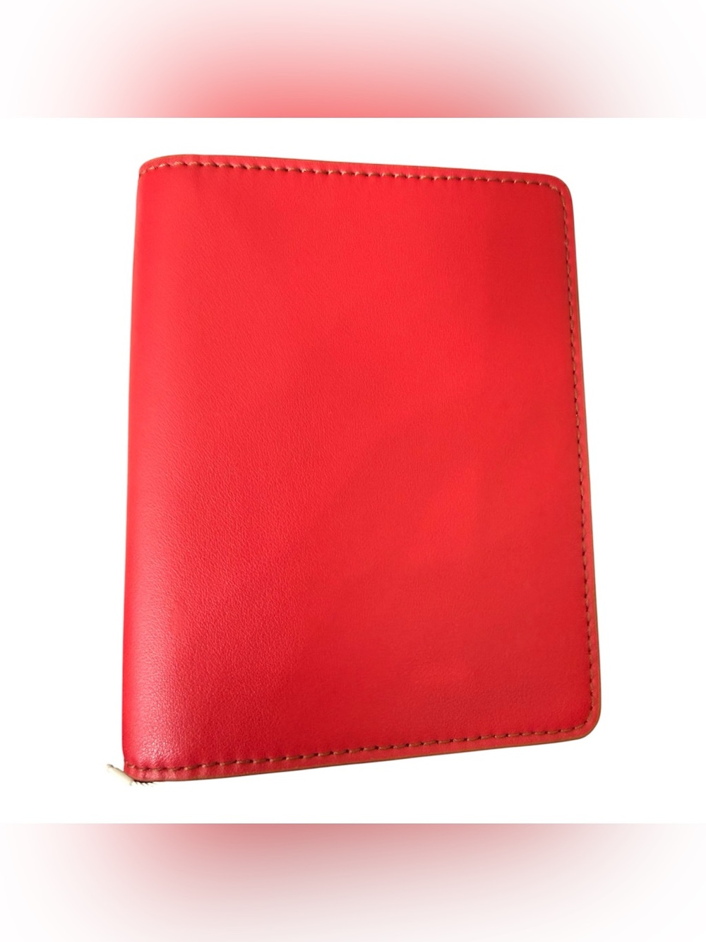 Vera Bradley Leather Passport Cover in Goji Berry Red